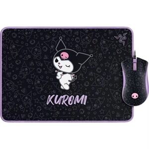 New! Razer DeathAdder Essential Goliathus Gaming Mouse Mat Bundle Kuromi Edition
